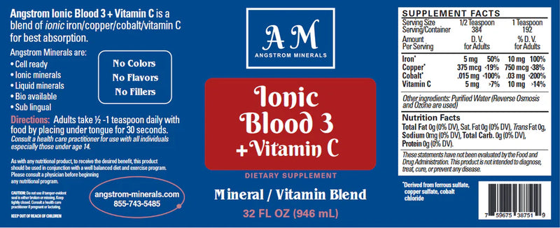 Angstrom Blood 3 + Vitamin C